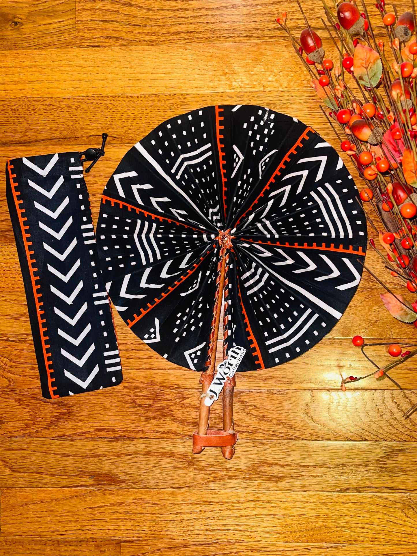 Handmade Ankara Hand Fan.