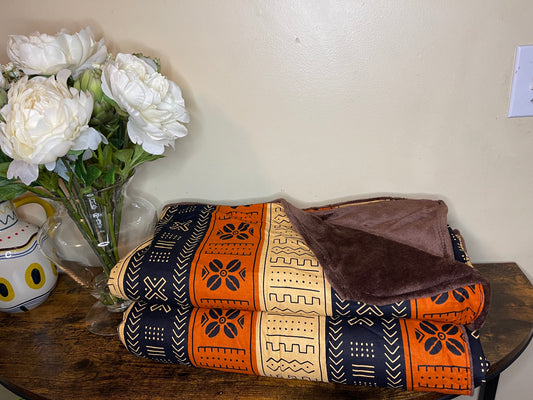Extra Large Ankara Throw Blanket