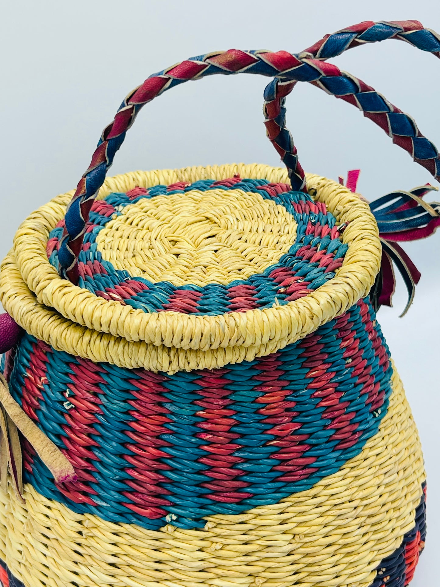 African Cross Body Basket/Bolga Basket/Tote bag