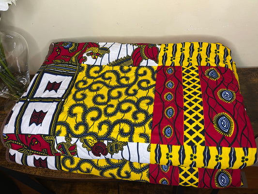 Extra Large Ankara Throw Blanket