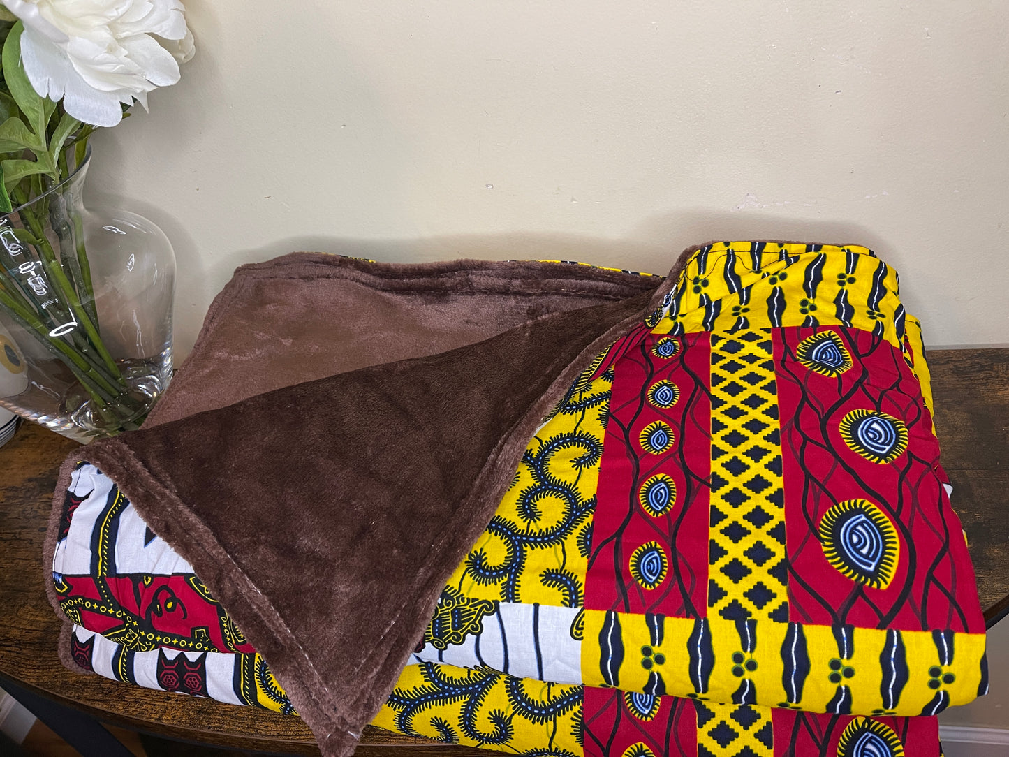 Extra Large Ankara Throw Blanket