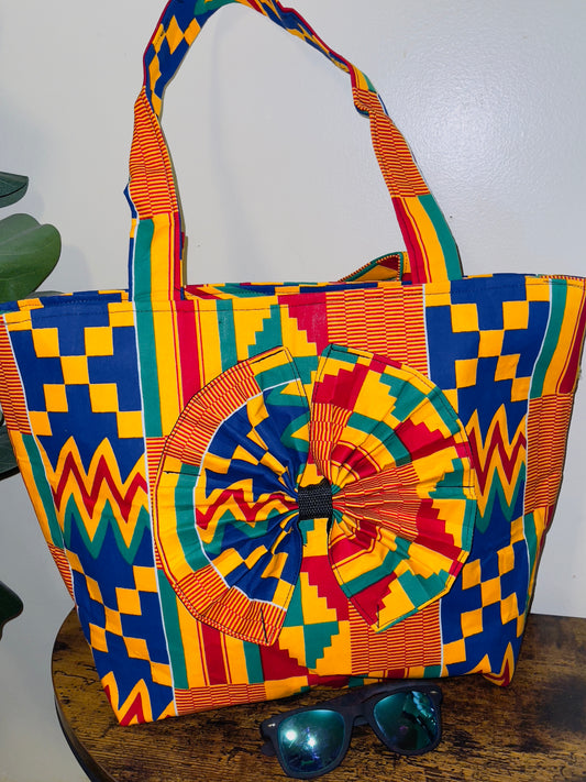 Multipurpose Ankara tote bag