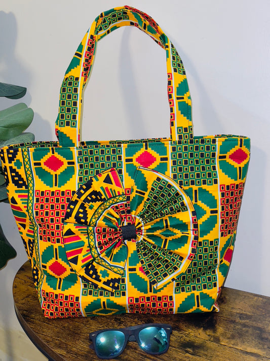 Multipurpose Ankara tote bag