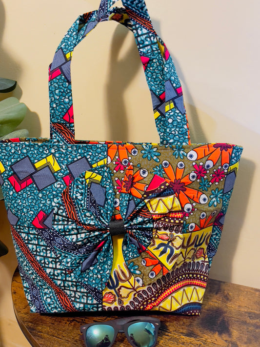 Multipurpose Ankara tote bag